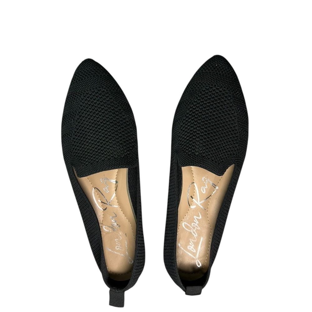 Women's Black akili London rag loafers size 6 (37)